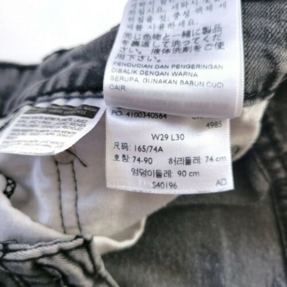 Levi's 514 Men's Size 29X30 Gray wash Skinny 5 Pocket Denim Jeans slightly - Picture 6 of 8